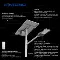 Xintong 60W 100W All-in-One Waterproof Outdoor Solar Street Light